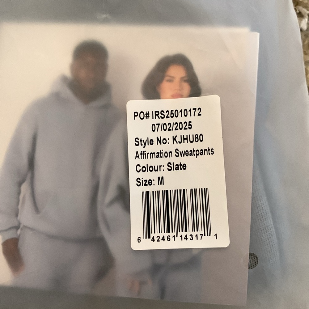 Light Blue Men's Sweatpants - Picture 7 of 7
